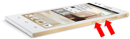 Ascend G6のスクリーンショット保存方法