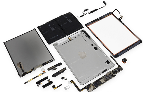 iPad Airに採用されている主要部品と製造メーカー