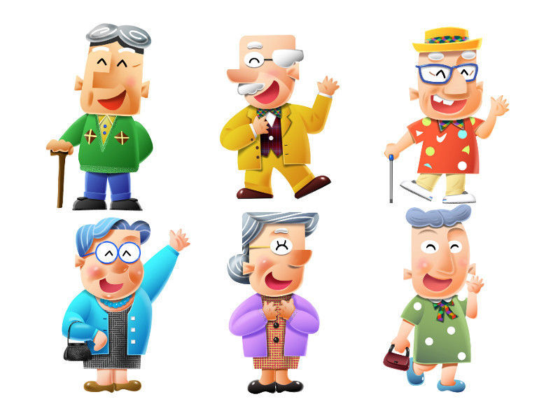 お年寄り 老人介護 シニア イラスト Nonちゃんイラストブログ