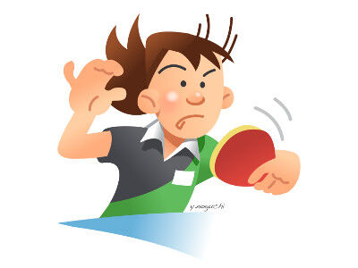 スポーツのイラスト屋さん 卓球イラスト Nonちゃんイラストブログ