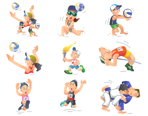 スポーツイラスト 体育の日イラスト オリンピックイラスト Nonちゃんイラストブログ スポーツイラスト 体育の日イラスト オリンピックイラスト Nonちゃんイラストブログ