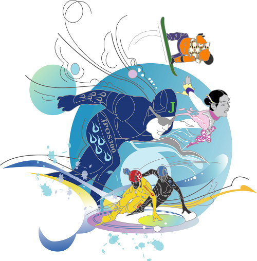 冬季オリンピック 冬のスポーツ イラスト Nonちゃんイラストブログ