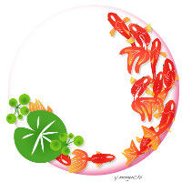 涼しげな夏のhp素材イラスト 風鈴金魚イラスト Nonちゃんイラストブログ