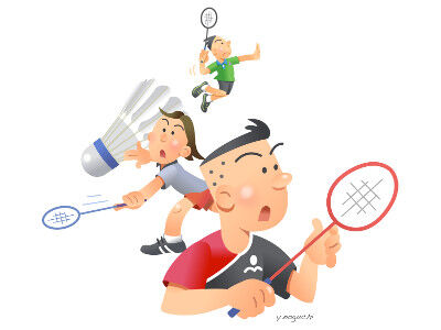 オリンピックイラスト バドミントンイラスト 東京 Nonちゃんイラストブログ