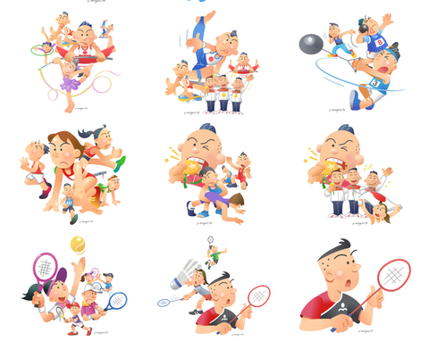 スポーツイラスト 体育の日イラスト オリンピックイラスト Nonちゃんイラストブログ スポーツイラスト 体育の日イラスト オリンピックイラスト Nonちゃんイラストブログ