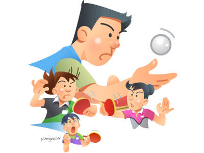 スポーツのイラスト屋さん 卓球イラスト Nonちゃんイラストブログ