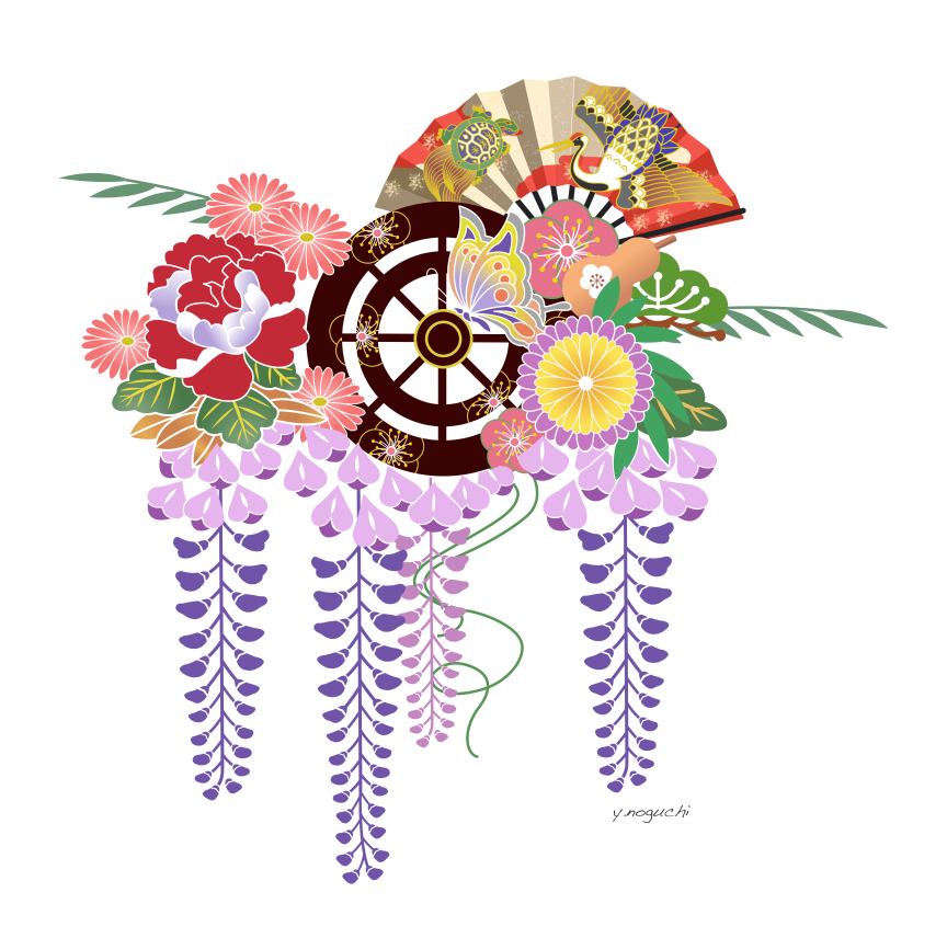 お祝いイラストお洒落 寿イラスト めでたいイラスト Nonちゃんイラストブログ