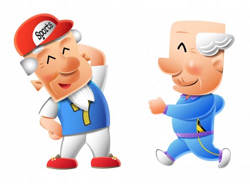 お年寄りイラスト 老人健康イラスト 老人スポーツイラスト Nonちゃんイラストブログ