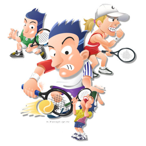 スポーツ オリンピック テニス イラスト Nonちゃんイラストブログ スポーツ オリンピック テニス イラスト Nonちゃんイラストブログ