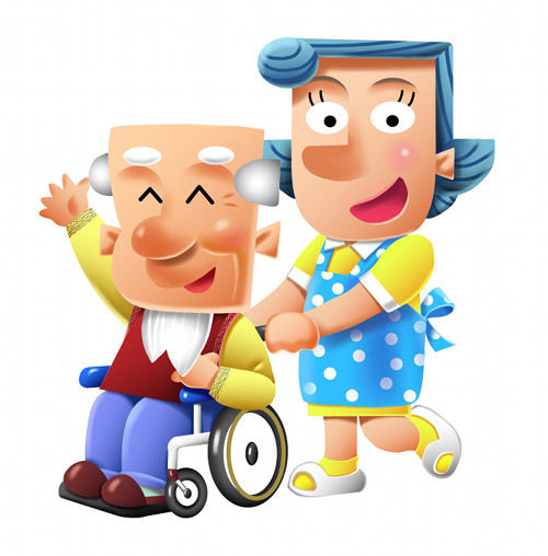 お年寄りを介護するヘルパーさんイラスト Nonちゃんイラストブログ