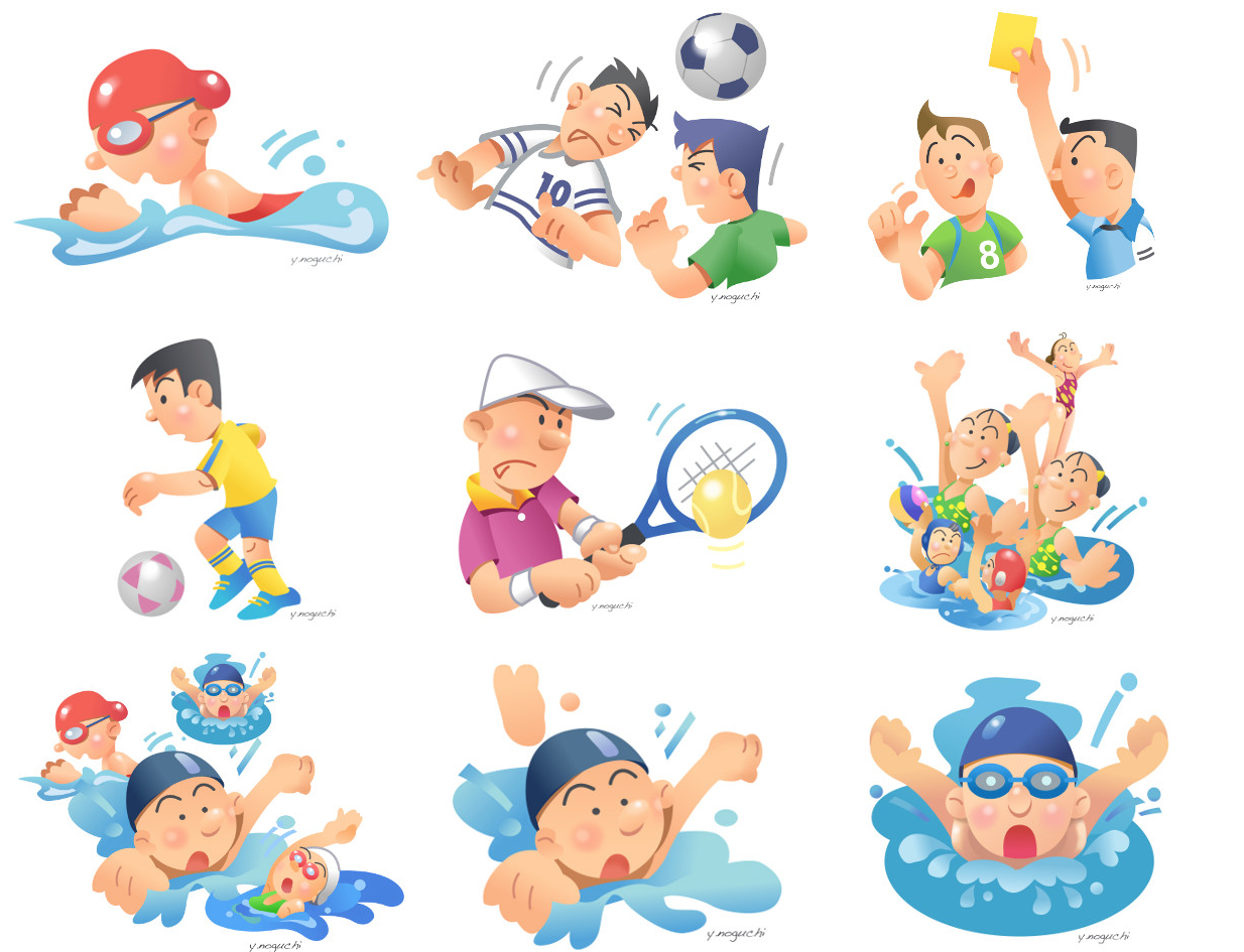 スポーツの秋イラスト スポーツのイラスト屋さん 体育の日イラスト Nonちゃんイラストブログ