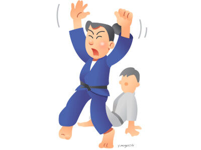 オリンピック柔道イラスト サッカーイラスト 東京 Nonちゃんイラストブログ