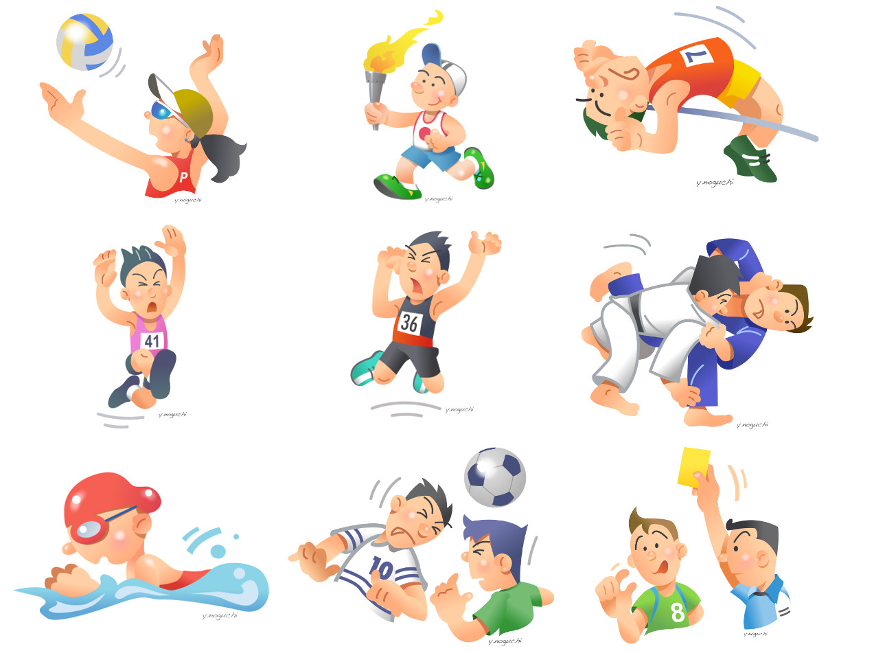 オリンピック スポーツ 聖火 サッカー イラスト Nonちゃんイラストブログ