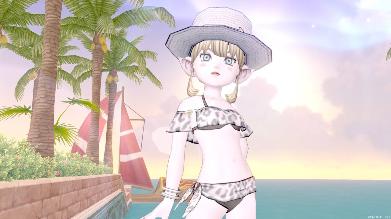 新作水着と深夜の女子会 ドラクエ10 ドラクエ10 エルフの羽根は食べられませんっ