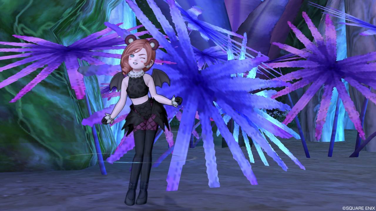 今日のコーデ ヤマネコトップ ドラグーンメイル下 ドラクエ10 ドラクエ10 エルフの羽根は食べられませんっ