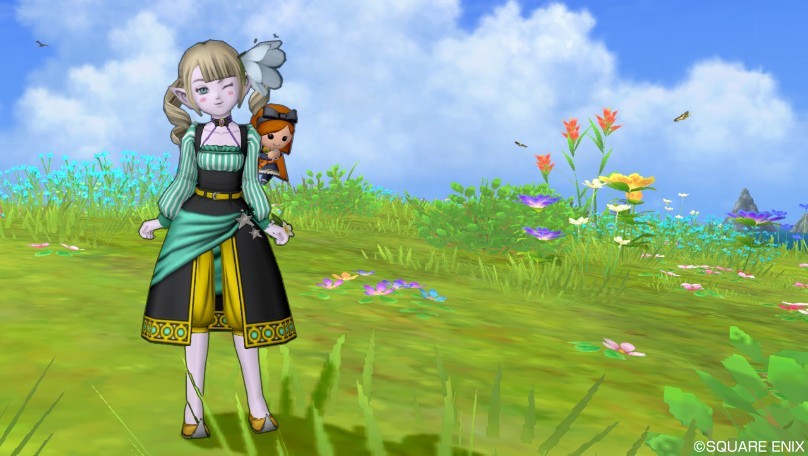 今日のコーデ 巨商のころも ジェスタースーツ下 ドラクエ10 ドラクエ10 エルフの羽根は食べられませんっ