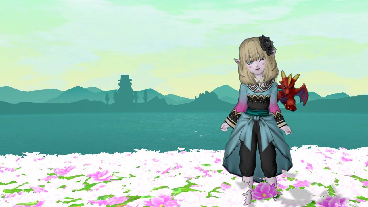 今日のコーデno 144 歌詠みのころも上 小さな英雄のズボン ドラクエ10 ドラクエ10 エルフの羽根は食べられませんっ