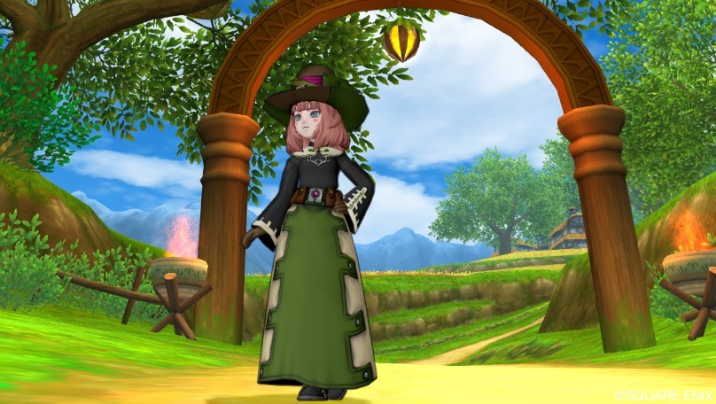 今日のコーデ くすしのローブ上 究明者のコート下 ドラクエ10 ドラクエ10 エルフの羽根は食べられませんっ