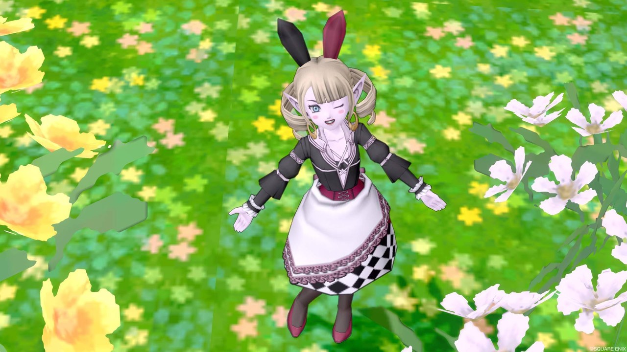 今日のコーデno 184 大怪傑の装束上 トランプスカート ドラクエ10 ドラクエ10 エルフの羽根は食べられませんっ