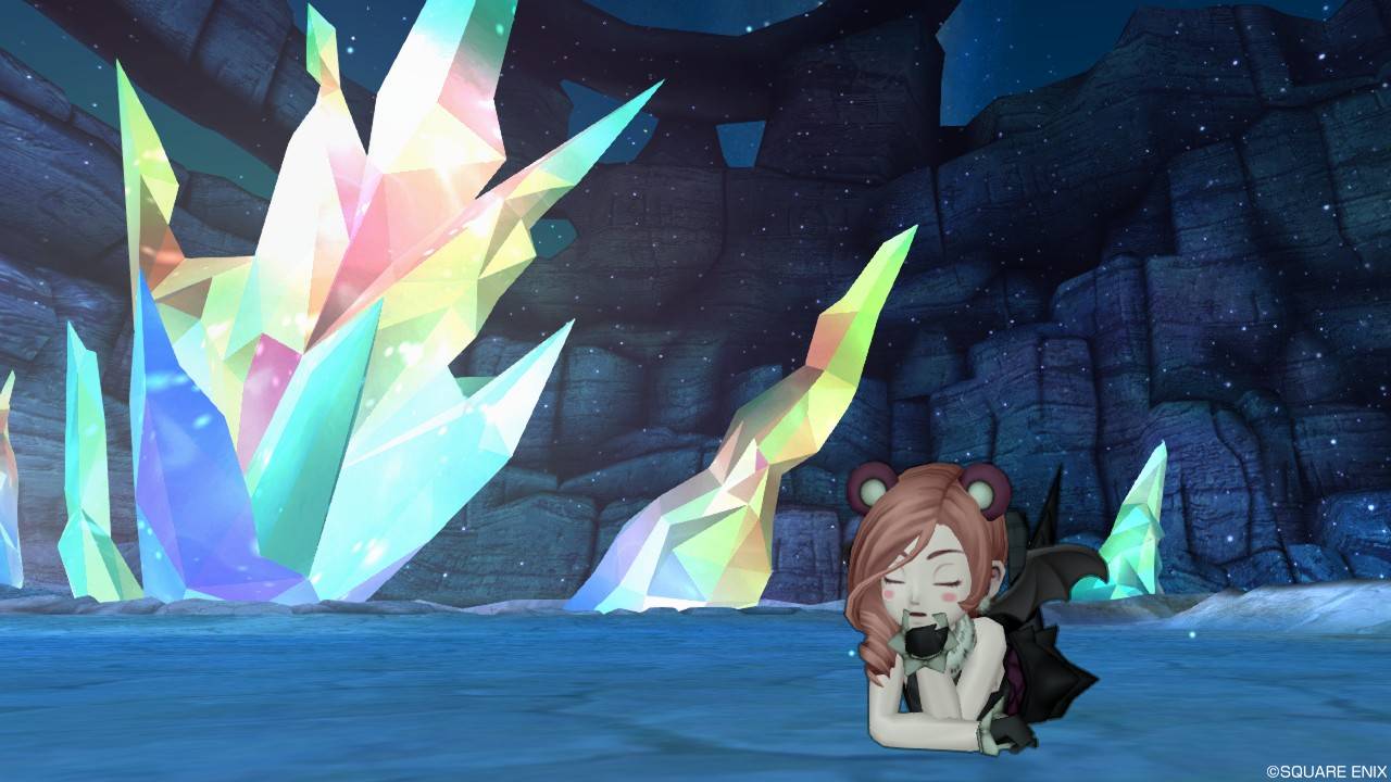 今日のコーデ ヤマネコトップ ドラグーンメイル下 ドラクエ10 ドラクエ10 エルフの羽根は食べられませんっ