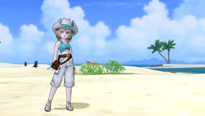 今日のコーデ 初夏ドレア 3 チアガールの服上 どうぐ使いのズボン ドラクエ10 ドラクエ10 エルフの羽根は食べられませんっ