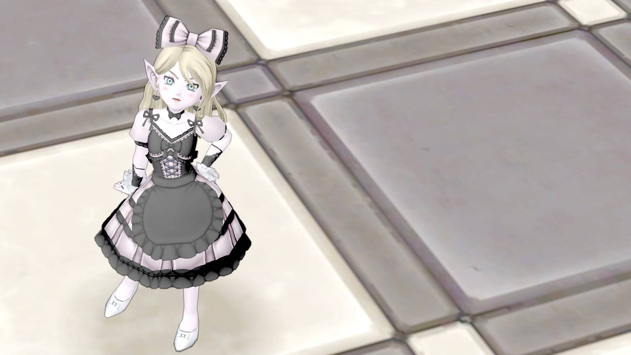 今日のコーデno 7 ロリータドレス上 おとぎの森スカート ドラクエ10 ドラクエ10 エルフの羽根は食べられませんっ