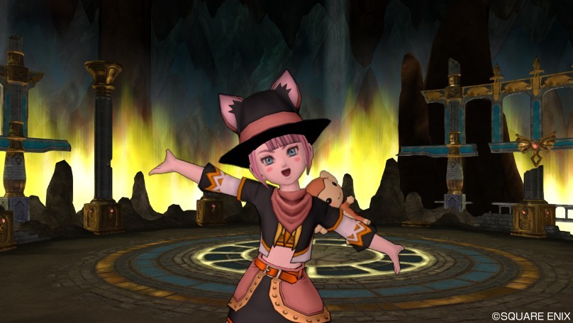 今日のコーデ かたりべの服上 クロッシュウェア下 ドラクエ10 ドラクエ10 エルフの羽根は食べられませんっ