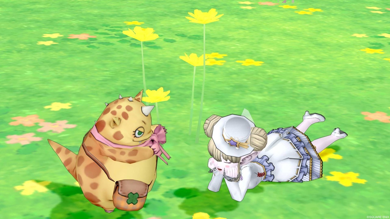 今日のコーデno 194 ミシュアの服上 パピヨンドレス下 ドラクエ10 ドラクエ10 エルフの羽根は食べられませんっ