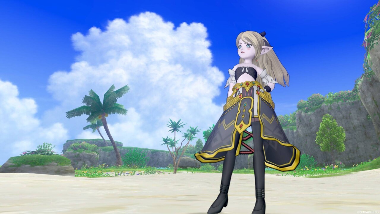 今日のコーデno 0 セイレーンパレオ上 ルビスのローブ下 ドラクエ10 ドラクエ10 エルフの羽根は食べられませんっ