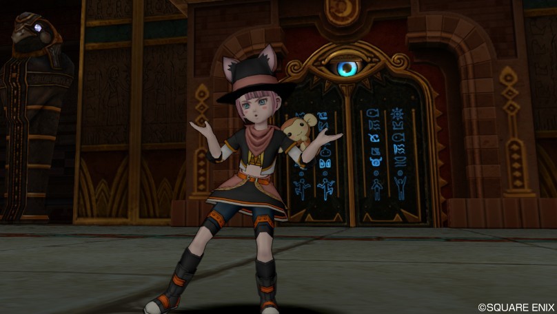 今日のコーデ かたりべの服上 クロッシュウェア下 ドラクエ10 ドラクエ10 エルフの羽根は食べられませんっ