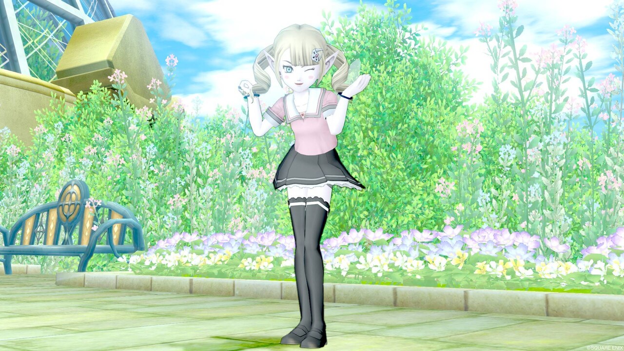 今日のコーデno 197 学園女子の夏服改セット ドラクエ10 ドラクエ10 エルフの羽根は食べられませんっ