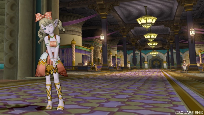 今日のコーデ 初夏ドレア 5 リィンの服上 かたりべの服下 ドラクエ10 ドラクエ10 エルフの羽根は食べられませんっ