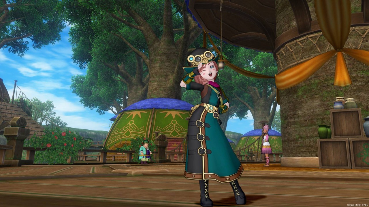 今日のコーデno 164 さすらいのコート上 機工博士のコート下 ドラクエ10 ドラクエ10 エルフの羽根は食べられませんっ