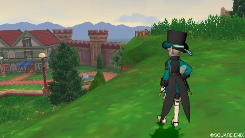 今日のコーデ 究明者のコート上 道化師の服下 ドラクエ10 ドラクエ10 エルフの羽根は食べられませんっ