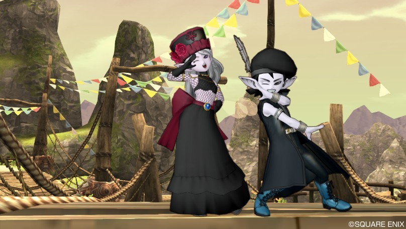 今日のコーデ ラウルのコート 占い師の服上 ローラ姫のドレス下 ドラクエ10 ドラクエ10 エルフの羽根は食べられませんっ