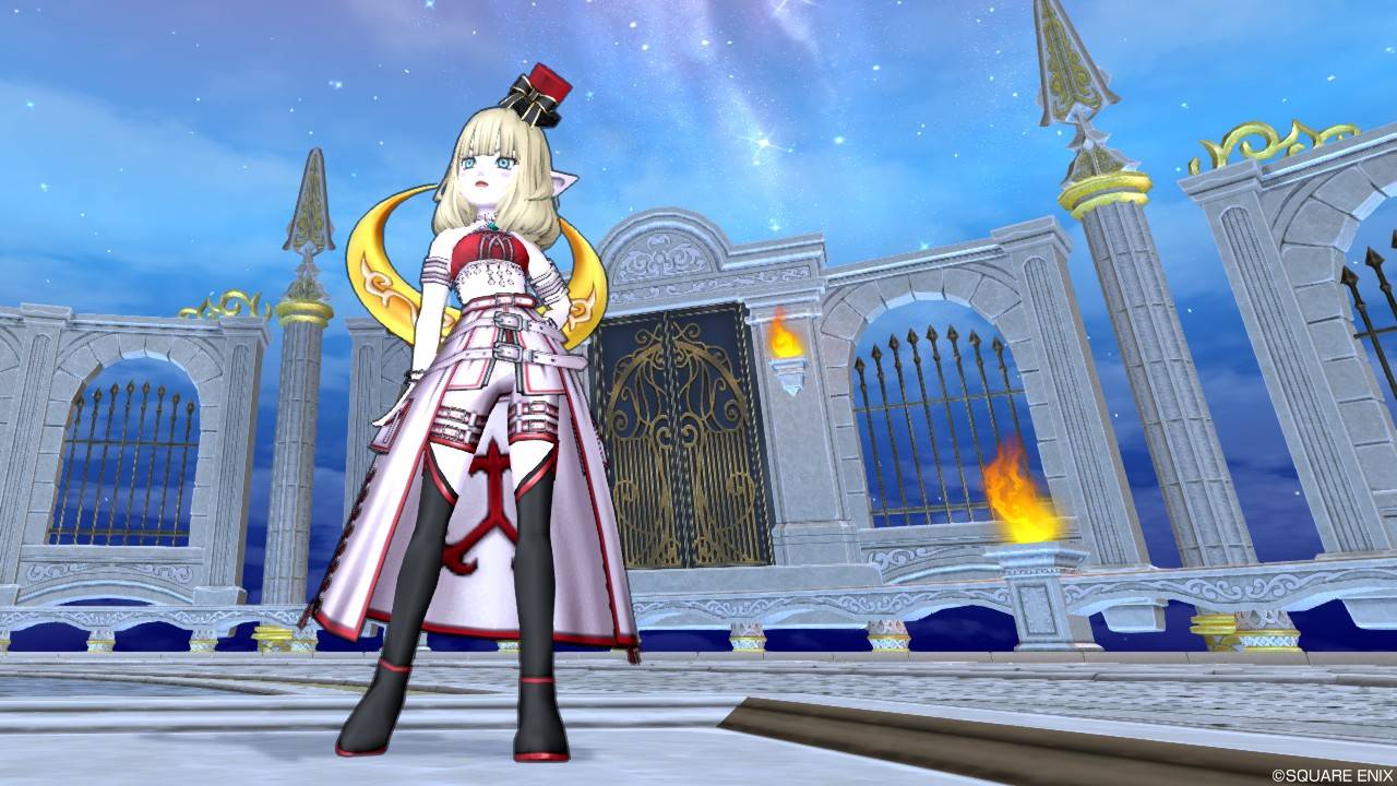 今日のコーデno 151 リーネトップス ゴシックコート下 ドラクエ10 ドラクエ10 エルフの羽根は食べられませんっ