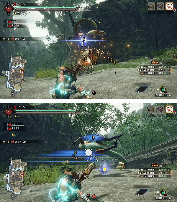 106 集 4 クエストまとめて消化 その1 オサイズチ ドスフロギィ モンハンライズ モンハンライズ ライトボウガン担いで行きます 狩 Mhrise