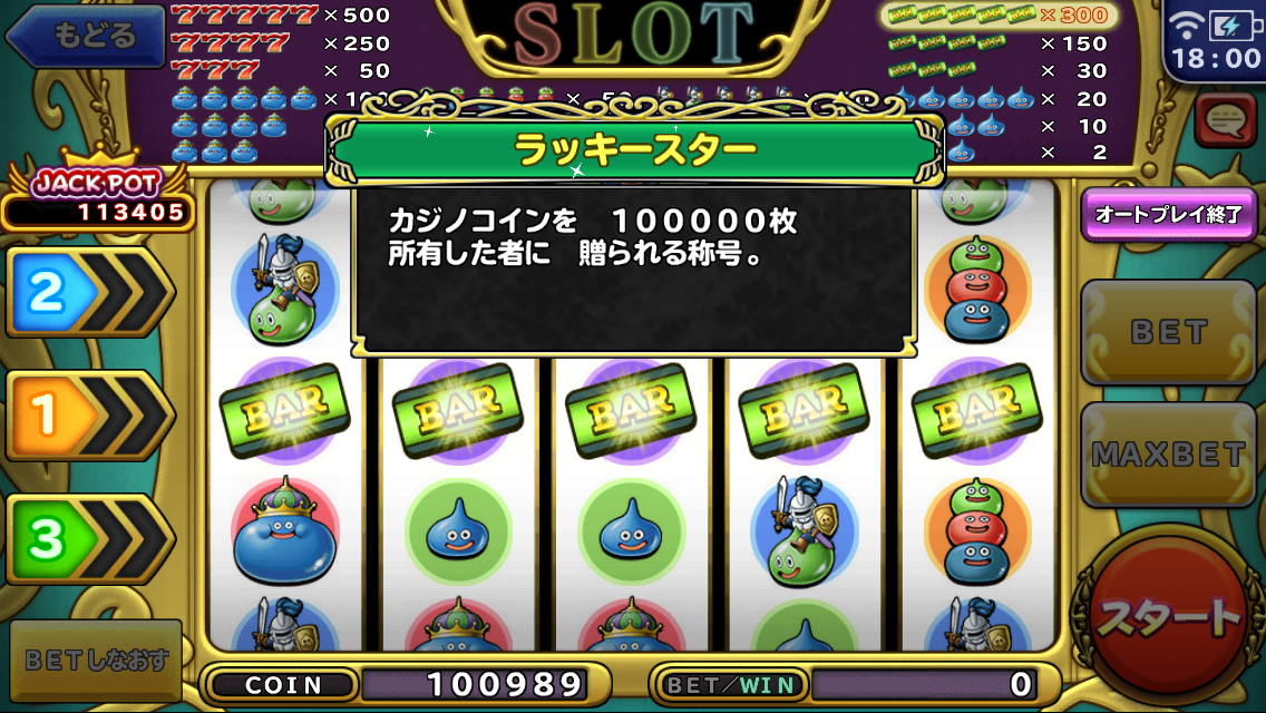 どこパレ スロットでカジノコイン10万枚突破 ジャックポット無し ガチ無課金でdqmslを攻略するブログ どこパレ スロットでカジノコイン10万枚突破 ジャックポット無し ガチ無課金でdqmslを攻略するブログ
