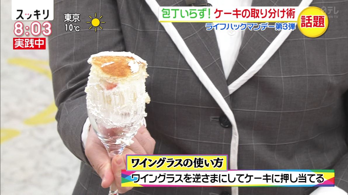 画像あり 日テレスッキリでとんでもないケーキの切り方を紹介し大炎上 Sakamobi Com