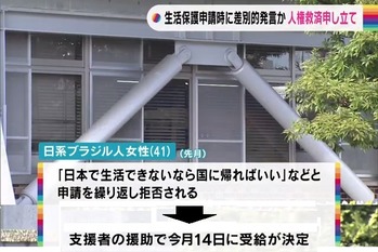 「日本で生活できないなら国に帰ればいい」 生活保護の受給が決定した日系ブラジル人が人権救済申立て