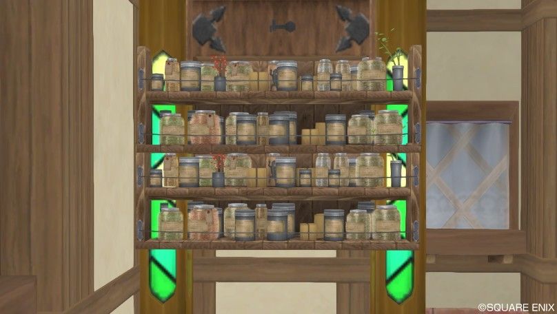 壁かけ家具でオリジナルの棚を作る しえんくんの暇つぶし ドラクエ10ハウジング