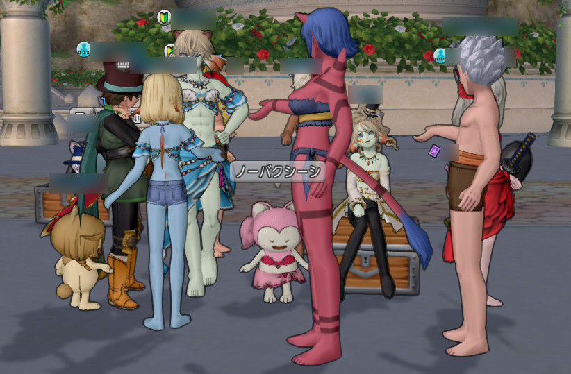 つむみとバクシーシ集団 ドラクエ10 つむさんぽ