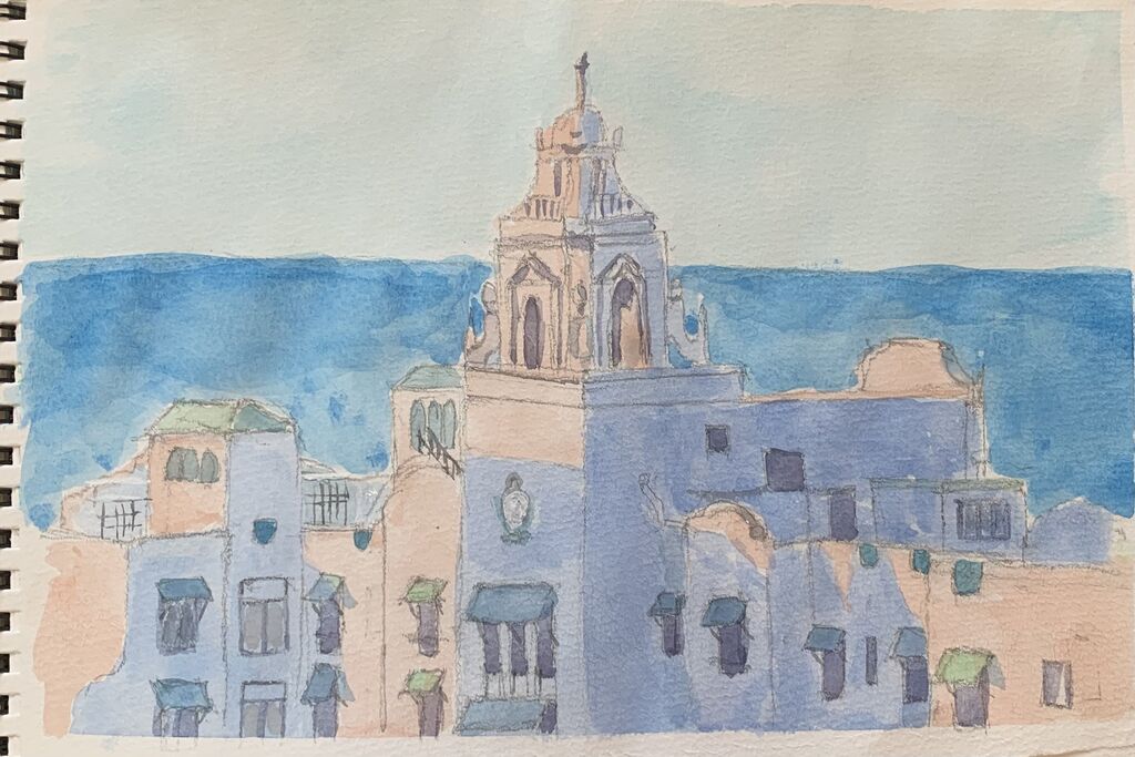 水彩画 ワイキキ ロイヤルハワイアンホテル 2025年最新】Yahoo