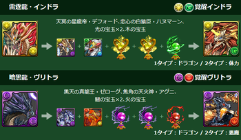 パズドラ　インドラ　ヴリトラ　究極覚醒　進化素材