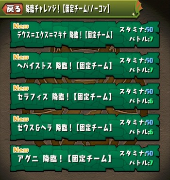 パズドラ　降臨チャレンジ　固定チーム　ノーコン