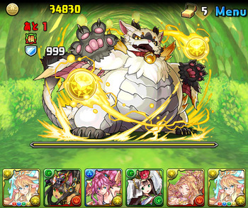 パズドラ　光の猫龍