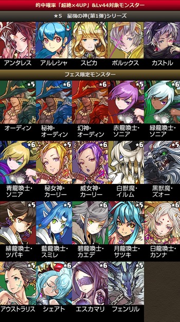 パズドラ　4周年前夜祭　ゴッドフェス　前半