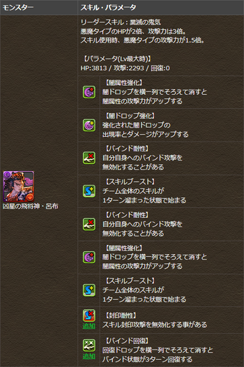 パズドラ　呂布　超究極