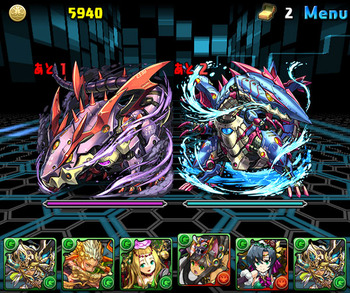 パズドラ　水と闇の機甲龍