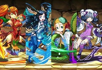 パズドラ　四神